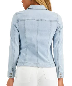 Charter Club Women's Denim Jacket, Created For Macy's -CeCe cloth-shop 21480327 fpx