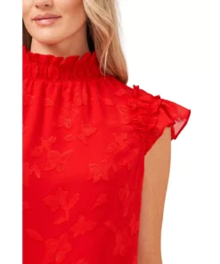 CeCe Ruffled Flutter Sleeve Blouse Top -CeCe cloth-shop 21604796 fpx