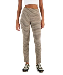 INC International Concepts Women's Houndstooth Leggings, Created For Macy's