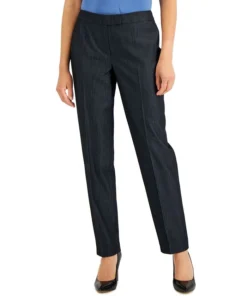 Anne Klein Women's Denim Straight-Leg Pants