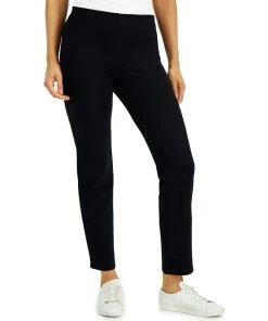 JM Collection Women's Ponté Knit Pull-On Pants, Created For Macy's