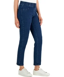 Karen Scott Women's Pull-On Denim Pants, Created For Macy's 7 Karen Scott Women's Pull-On Denim Pants, Created For Macy's -CeCe cloth-shop 21729532 fpx