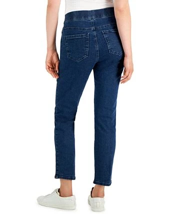 Karen Scott Women's Pull-On Denim Pants, Created For Macy's 2 Karen Scott Women's Pull-On Denim Pants, Created For Macy's - Image 2