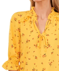 CeCe Women's Tie-Neck Floral-Print Blouse -CeCe cloth-shop 21731226 fpx