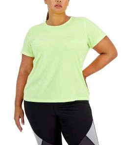 ID Ideology Plus Size Birdseye Mesh T-Shirt, Created For Macy's