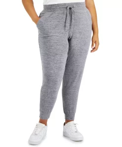 ID Ideology Plus Size Drawstring Knit Joggers, Created For Macy's -CeCe cloth-shop 21856108 fpx