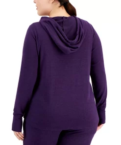 ID Ideology Plus Size Knit Hoodie, Created For Macy's -CeCe cloth-shop 21856128 fpx