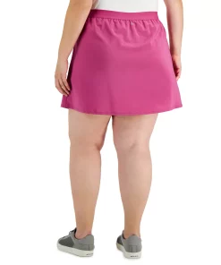 ID Ideology Plus Size Woven Skort, Created For Macy's -CeCe cloth-shop 21869983 fpx