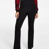 Bar III Women's Ponté-Knit Flare-Leg Pants, Created For Macy's