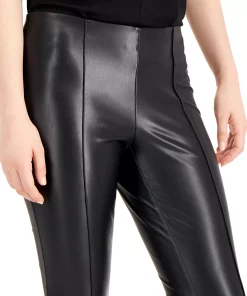 Anne Klein Women's Faux-Leather Pull-On Leggings -CeCe cloth-shop 21881488 fpx