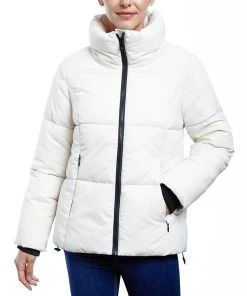 Anne Klein Women's Stand-Collar Puffer Coat
