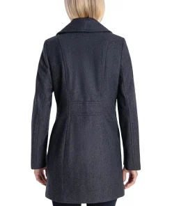 Anne Klein Women's Double-Breasted Peacoat, Created For Macy's -CeCe cloth-shop 21908383 fpx