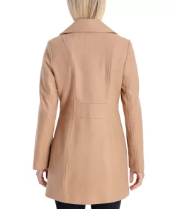 Anne Klein Women's Double-Breasted Peacoat, Created For Macy's -CeCe cloth-shop 21908388 fpx