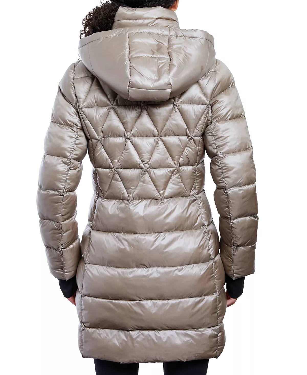 Anne Klein Women's Hooded Packable Puffer Coat 2 Anne Klein Women's Hooded Packable Puffer Coat - Image 2