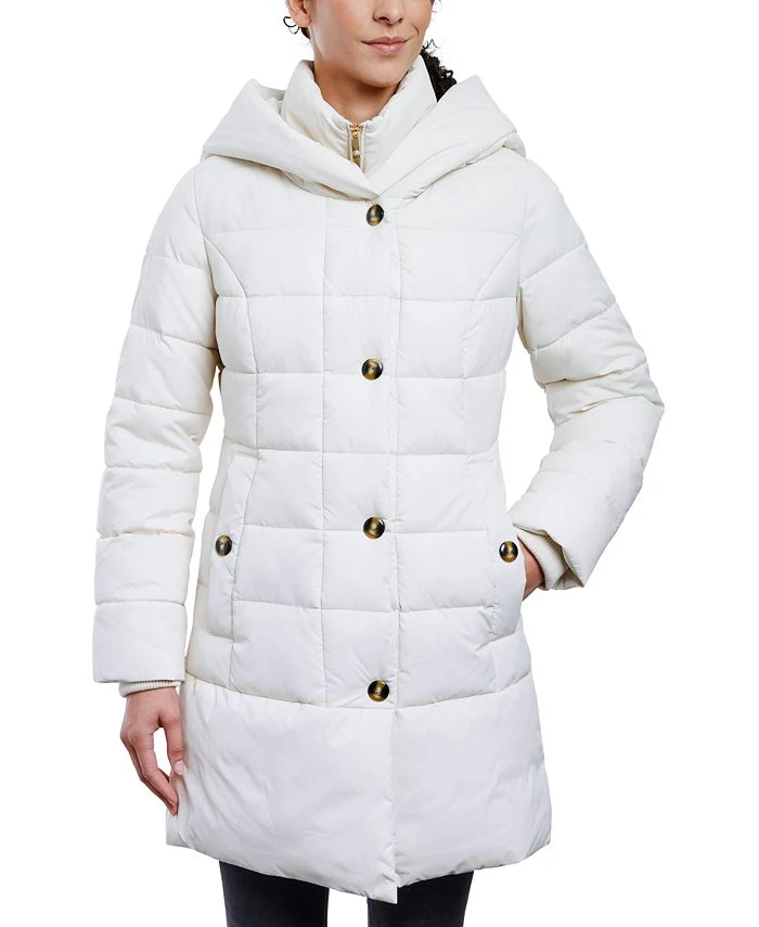 Anne Klein Women's Hooded Puffer Coat 1 Anne Klein Women's Hooded Puffer Coat