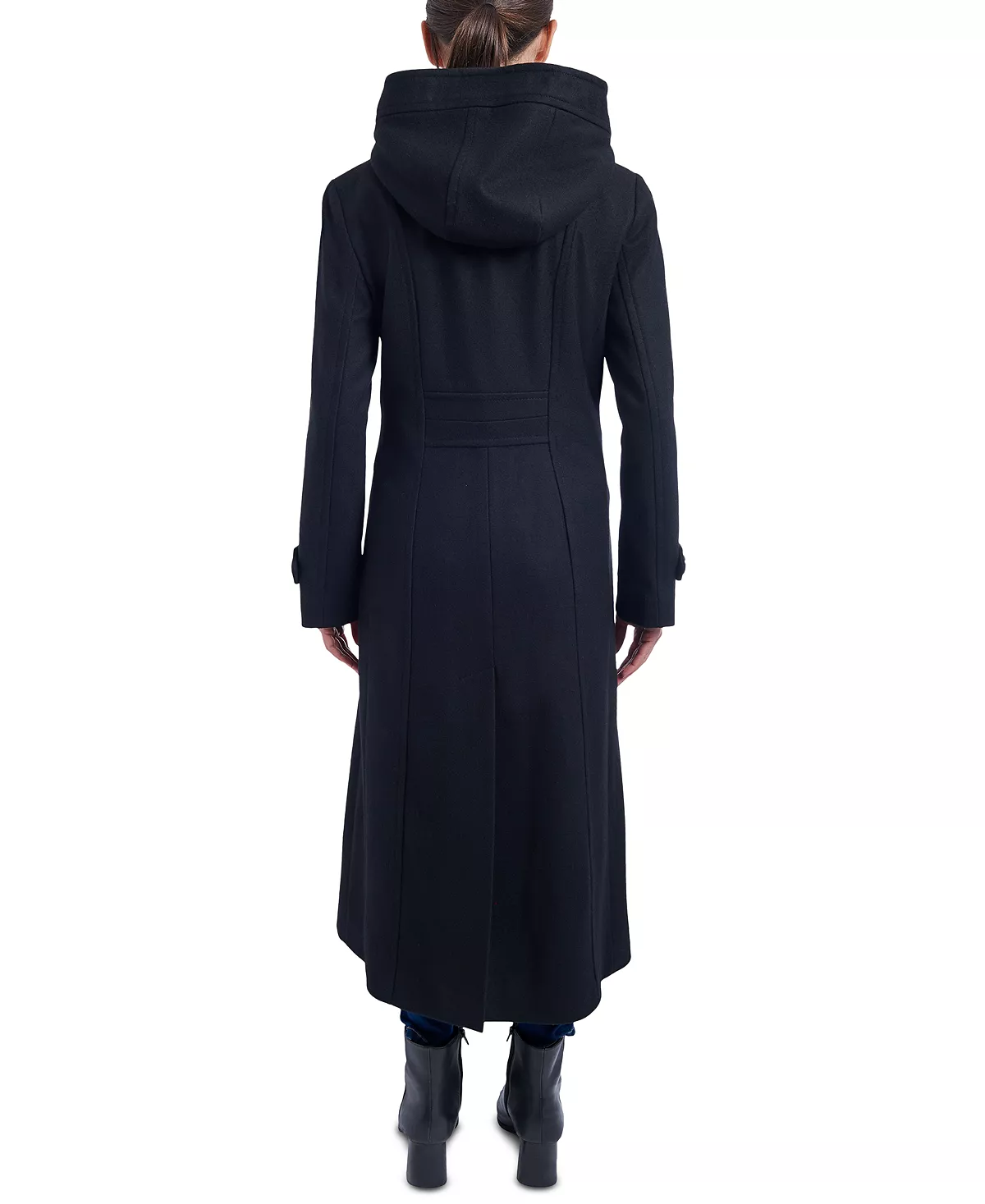 Anne Klein Women's Hooded Double-Breasted Maxi Coat 2 Anne Klein Women's Hooded Double-Breasted Maxi Coat - Image 2