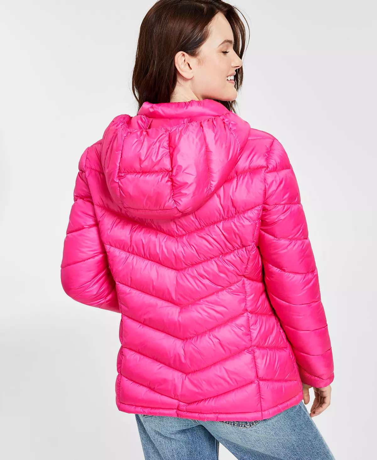 Charter Club Women's Packable Hooded Puffer Coat, Created For Macy's 2 Charter Club Women's Packable Hooded Puffer Coat, Created For Macy's - Image 2