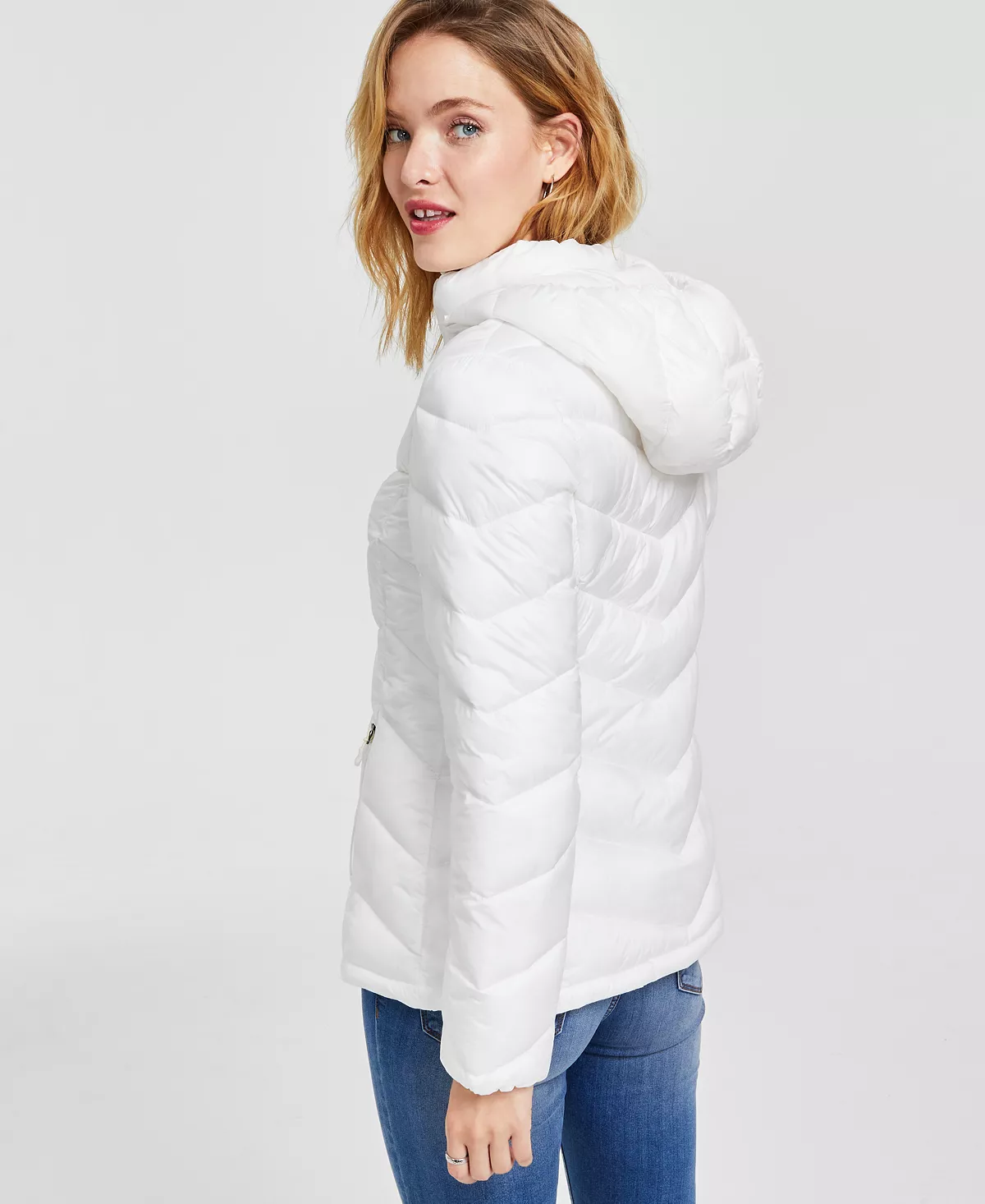 Charter Club Women's Packable Hooded Puffer Coat, Created For Macy's 3 Charter Club Women's Packable Hooded Puffer Coat, Created For Macy's - Image 3