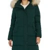Sam Edelman Women's Faux-Fur-Trim Hooded Puffer Coat