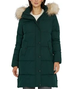 Sam Edelman Women's Faux-Fur-Trim Hooded Puffer Coat