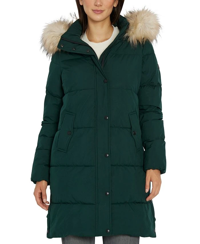 Sam Edelman Women's Faux-Fur-Trim Hooded Puffer Coat 1 Sam Edelman Women's Faux-Fur-Trim Hooded Puffer Coat