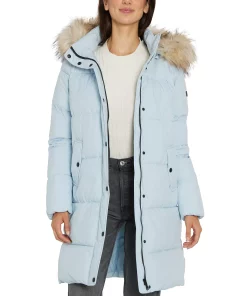 Sam Edelman Women's Faux-Fur-Trim Hooded Puffer Coat 13 Sam Edelman Women's Faux-Fur-Trim Hooded Puffer Coat -CeCe cloth-shop 21915301 fpx