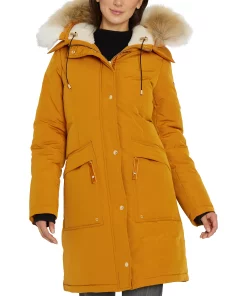 Sam Edelman Women's Faux-Fur-Trim Hooded Parka, Created For Macy's -CeCe cloth-shop 21915310 fpx