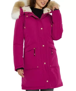 Sam Edelman Women's Faux-Fur-Trim Hooded Parka, Created For Macy's -CeCe cloth-shop 21915322 fpx