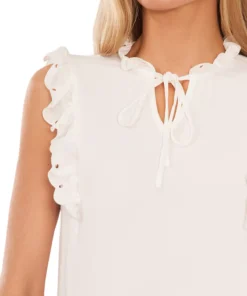 CeCe Women's Sleeveless Tie Neck Blouse -CeCe cloth-shop 21921876 fpx