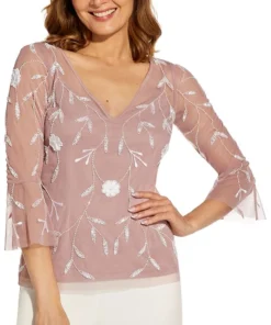 Adrianna Papell Beaded Top