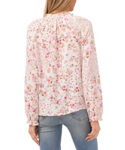 CeCe Women's Floral-Print Top -CeCe cloth-shop 21954918 fpx