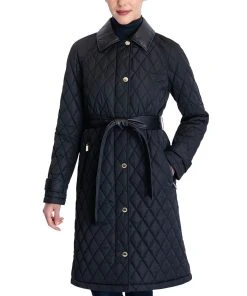 Michael Kors Women's Quilted Belted Coat