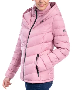 Michael Kors Women's Hooded Down Puffer Coat, Created For Macy's -CeCe cloth-shop 21959371 fpx
