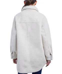 Michael Kors Women's Fleece Shacket, Created For Macy's -CeCe cloth-shop 21959501 fpx