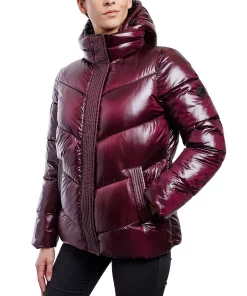 Michael Kors Women's Shine Hooded Puffer Coat -CeCe cloth-shop 21959542 fpx