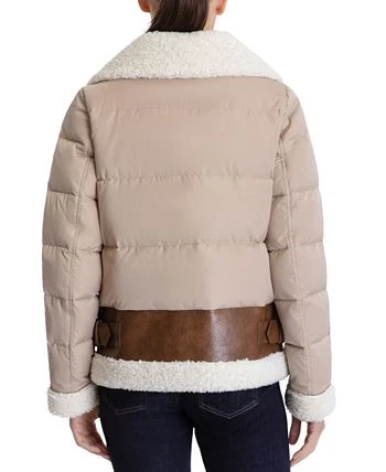 Michael Kors Women's Faux-Shearling Down Puffer Coat 2 Michael Kors Women's Faux-Shearling Down Puffer Coat - Image 2