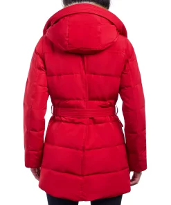Michael Kors Women's Faux-Fur-Collar Hooded Down Puffer Coat, Created For Macy's -CeCe cloth-shop 21959586 fpx