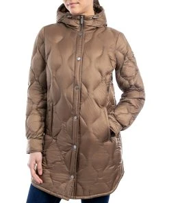 Michael Kors Women's Hooded Quilted Down Puffer Coat