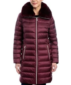 Michael Kors Women's Faux-Fur-Collar Down Puffer Coat