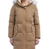 Michael Kors Women's Fleece-Collar Faux-Fur-Trim Hooded Puffer Coat