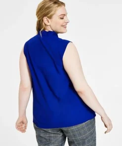 Kasper Plus Size Bow Top -CeCe cloth-shop 21997424 fpx