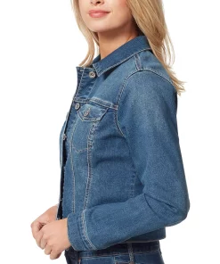 Jessica Simpson Women's Pixie Denim Jacket -CeCe cloth-shop 22016640 fpx