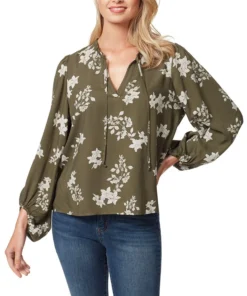 Jessica Simpson Women's Ruby Floral Balloon-Sleeve Top