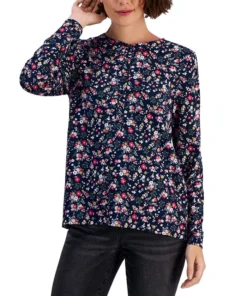 Style & Co Women's Buttoned Long Sleeve Top, Created For Macy's