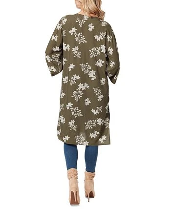 Jessica Simpson Women's Tina Printed Open-Front Duster 2 Jessica Simpson Women's Tina Printed Open-Front Duster - Image 2