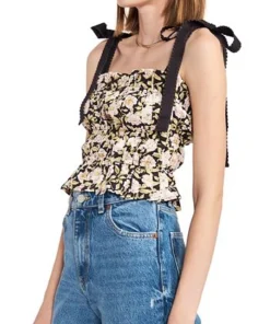 En Saison Women's Kinsley Printed Tie-Shoulder Top 8 En Saison Women's Kinsley Printed Tie-Shoulder Top -CeCe cloth-shop 22017413 fpx