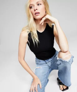 And Now This Women's Ribbed Tank Top, Created For Macy's -CeCe cloth-shop 22024405 fpx