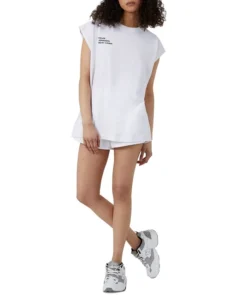 FCUK Women's Cotton Muscle Tank Top