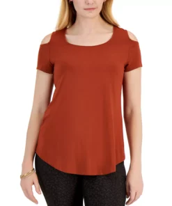 JM Collection D-Shoulder Top, Created For Macy's 10 JM Collection D-Shoulder Top, Created For Macy's -CeCe cloth-shop 22078562 fpx