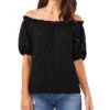 Vince Camuto Women's Off-The-Shoulder Eyelet Top